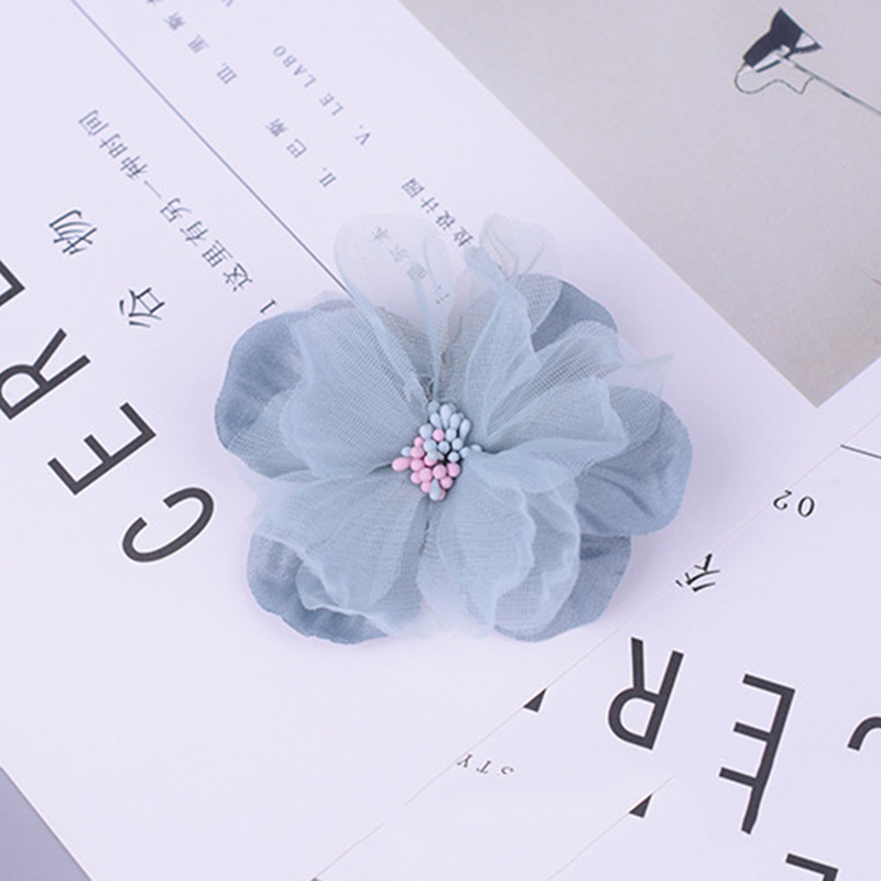 10pcs 8colors Mini Chiffon Fabric Flower For Wedding Invitation Artificial Flowers Dress Decoration - 5
