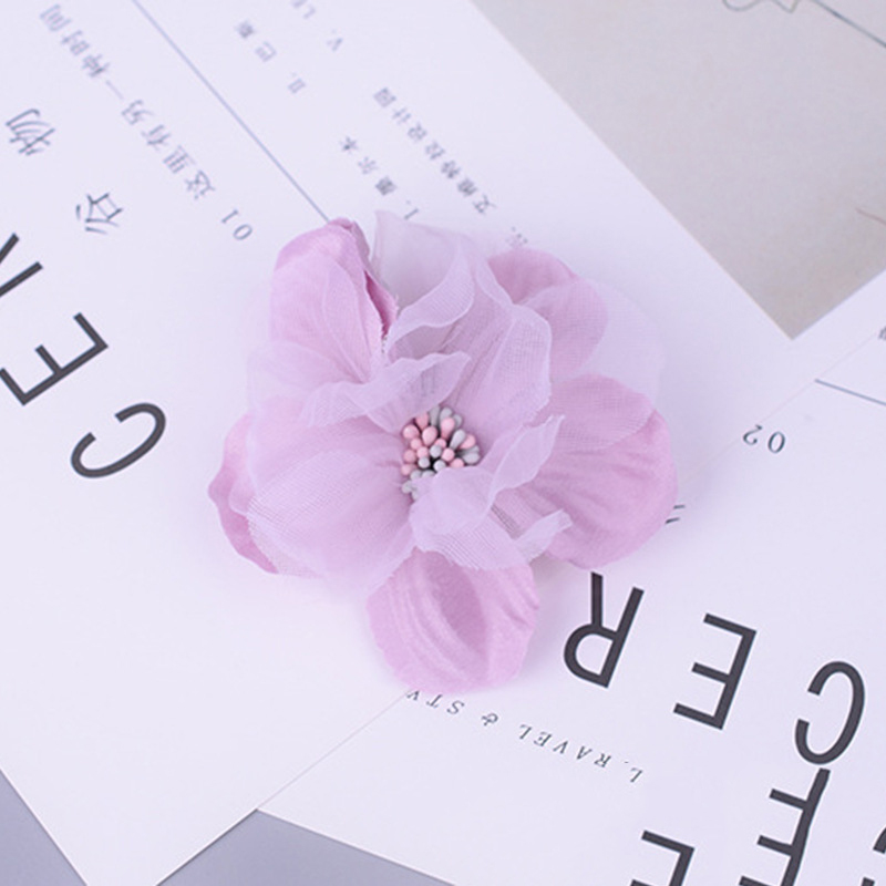 10pcs 8colors Mini Chiffon Fabric Flower For Wedding Invitation Artificial Flowers Dress Decoration - 4