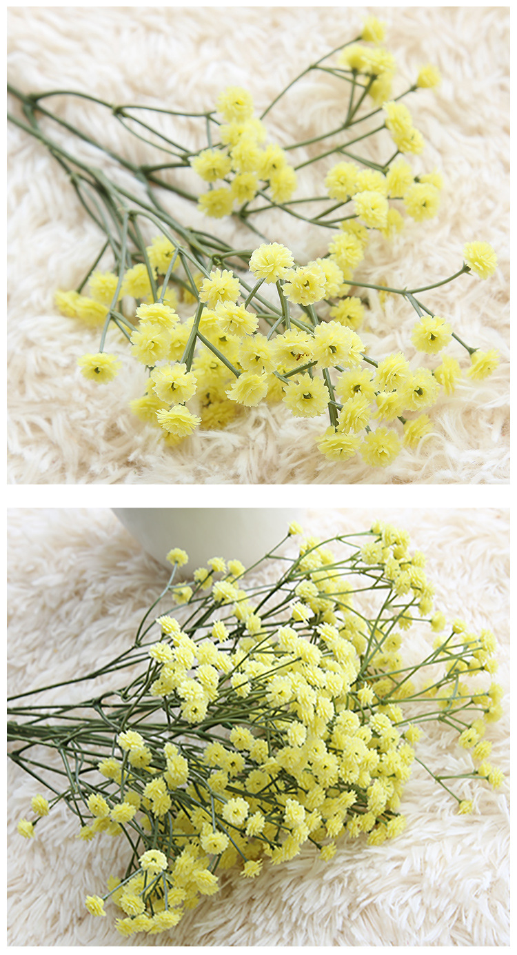 Quality Realistic Touch Gypsophila Artificial Babys Breath Flowers For Weddings Home Garden Party Decorations - 7