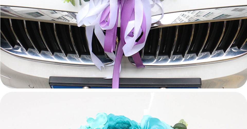 Singlepiece Artificial Rose Flower Kit For Wedding Car Decoration Valentines Day Party And Special Occasions - 14