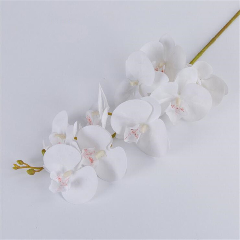 Real Touch Artificial Phalaenopsis Orchid Stem Latex Butterfly Orchids Lifelike Silicone Flower Plant - 6