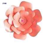 Paper Flowers Wall Decor Roses Wedding Decoration Flower Large Art Home Crafts Nursery Birthday Backdrop Rose Diy - 5