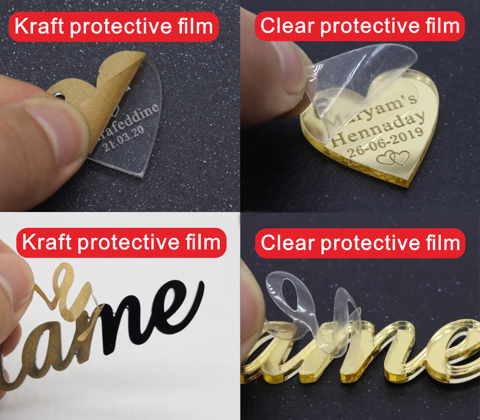 50pcs Customized Laser Cut Baby Name Round Decoration For Baptism Christening Circle Tags Bags Favor No Box Ribbon - 6