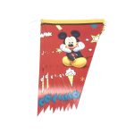 60 90 100pcs Happy Birthday Kids Cartoon Red Mickey Mouse Baby Shower Party Decoration Set Banner Straws Cups Plates - 2