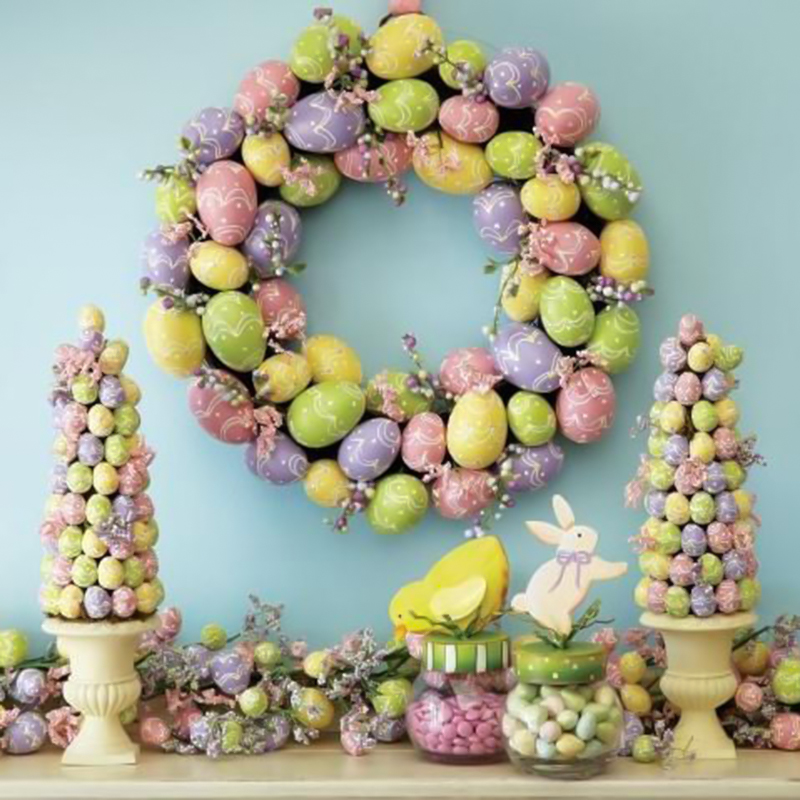 20pcs 3 3cm Pe Easter Eggs Happy Decoration Home Garden Decor Colorful Kids Gift Party Favors Foam - 4