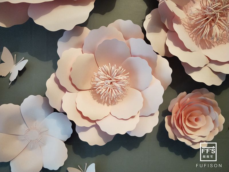 Elegant White Paper Flower Wall Art