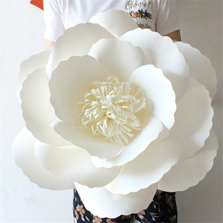 Elegant White Paper Flower Wall Art