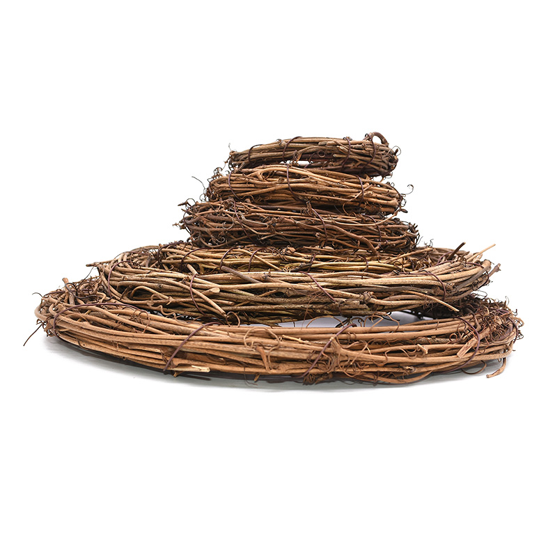 Handcrafted 825cm Natural Rattan Bird Nest With Foam Easter Eggs For Garden Decor Diy Crafts Vine Ornaments - 25