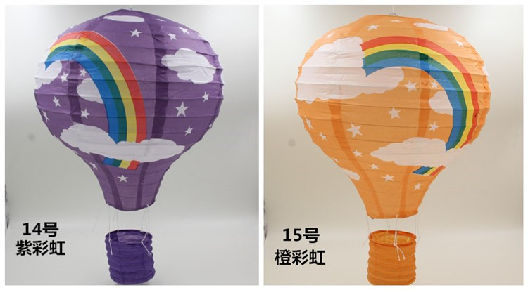 1pc White Hot Air Balloon Paper Lantern Chinese Wishing Decor For Weddings Kids Birthday Parties Home Decorations 10 12 14 16inch - 13