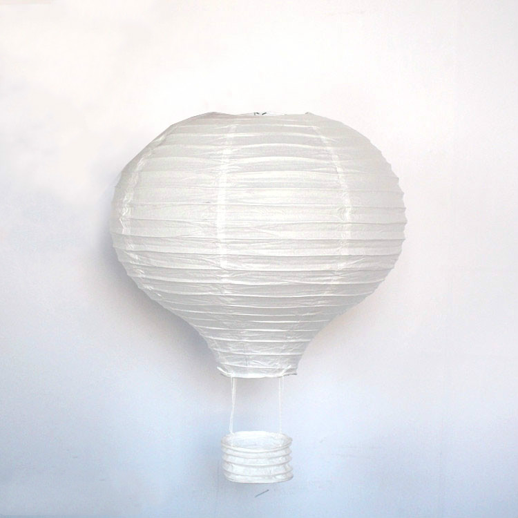 1pc White Hot Air Balloon Paper Lantern Chinese Wishing Decor For Weddings Kids Birthday Parties Home Decorations 10 12 14 16inch - 2