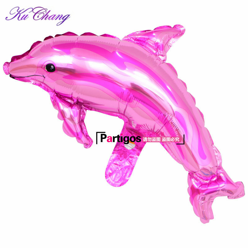 10pcs Underwater Theme Foil Balloons Mini Seahorse Shark Clown Fish For Kids Birthday Party Decoration - 1