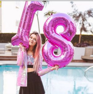 32 40inch Number 18 Balloon Gold Silver Blue Pink Color Digit Foil Balloons For Boy Girl 18th Birthday Anniversary Party Decor - 2