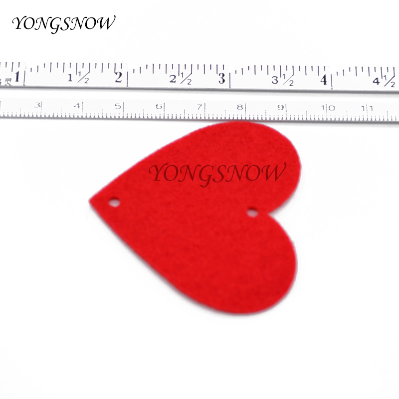 Romantic 16 Hearts Love Garland Nonwoven Valentine Ornaments For Home Wedding Party Decorations - 9