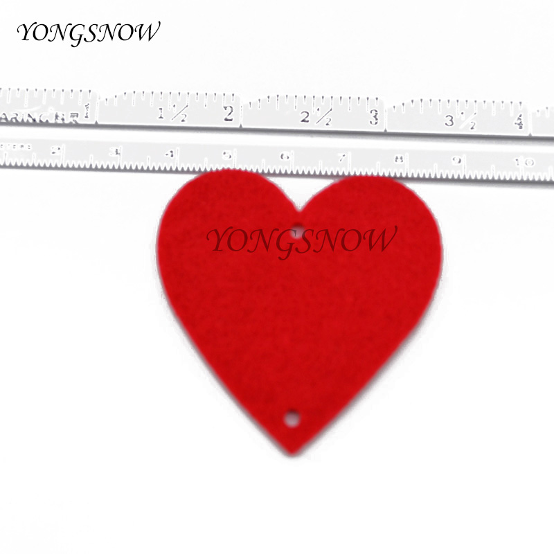 Romantic 16 Hearts Love Garland Nonwoven Valentine Ornaments For Home Wedding Party Decorations - 8