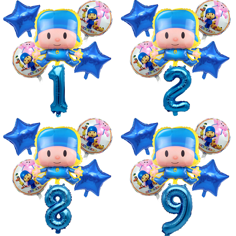 Pocoyo Party Children Theme Birthday Decoration Newborn Baby Shower Products Disposable Cups - 2