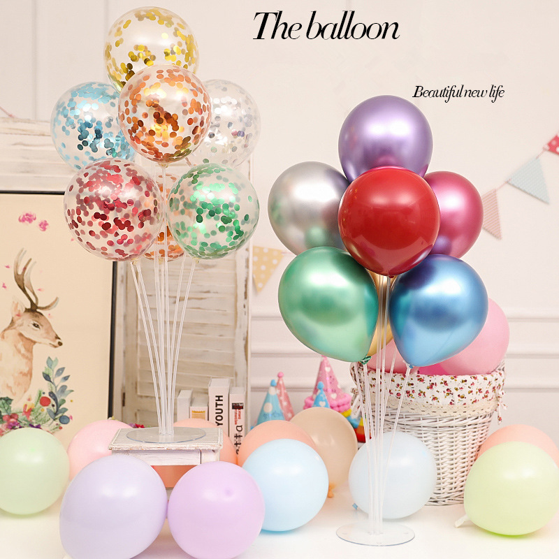 7tube Balloon Stick Stand For Birthday Wedding Baby Shower Decorations Kids Party Balloon Holder Column Accessory - 6