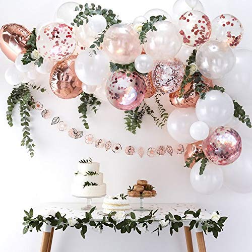 55piece Rose Gold Balloon Garland Kit For Baby Shower Birthday Wedding Anniversary Party Decorations - 1