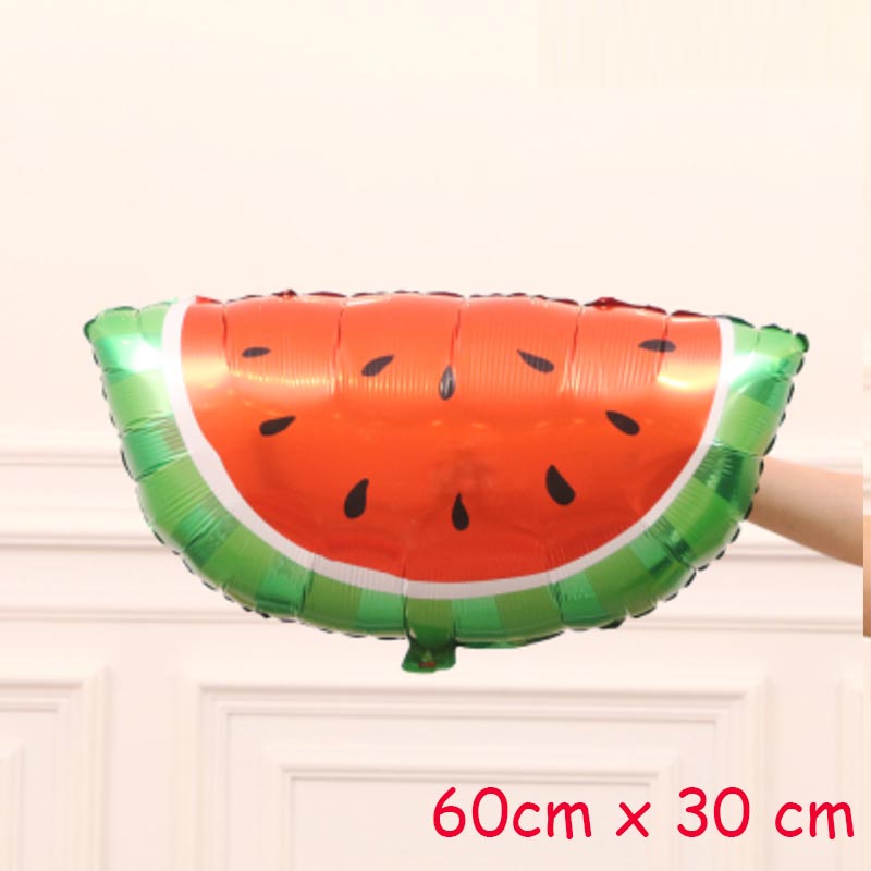 10pack Foil Helium Fruit Balloons 18 Watermelon Strawberry Pineapple Orange Summer Party Decorations Kids Toy - 7