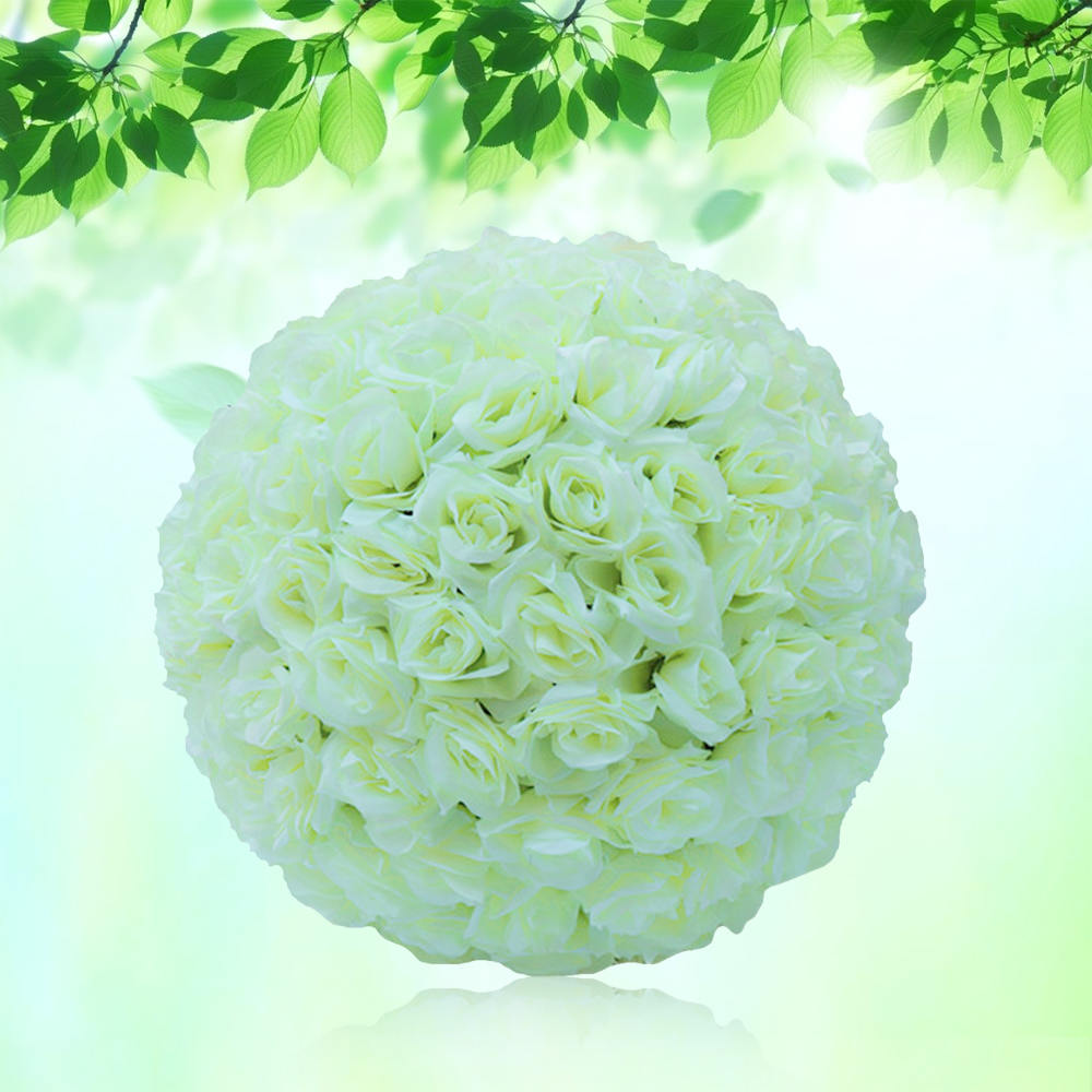 Romantic Silk Rose Flower Balls Wedding Kissing Ball Decorations Home And Party Accessories - 11