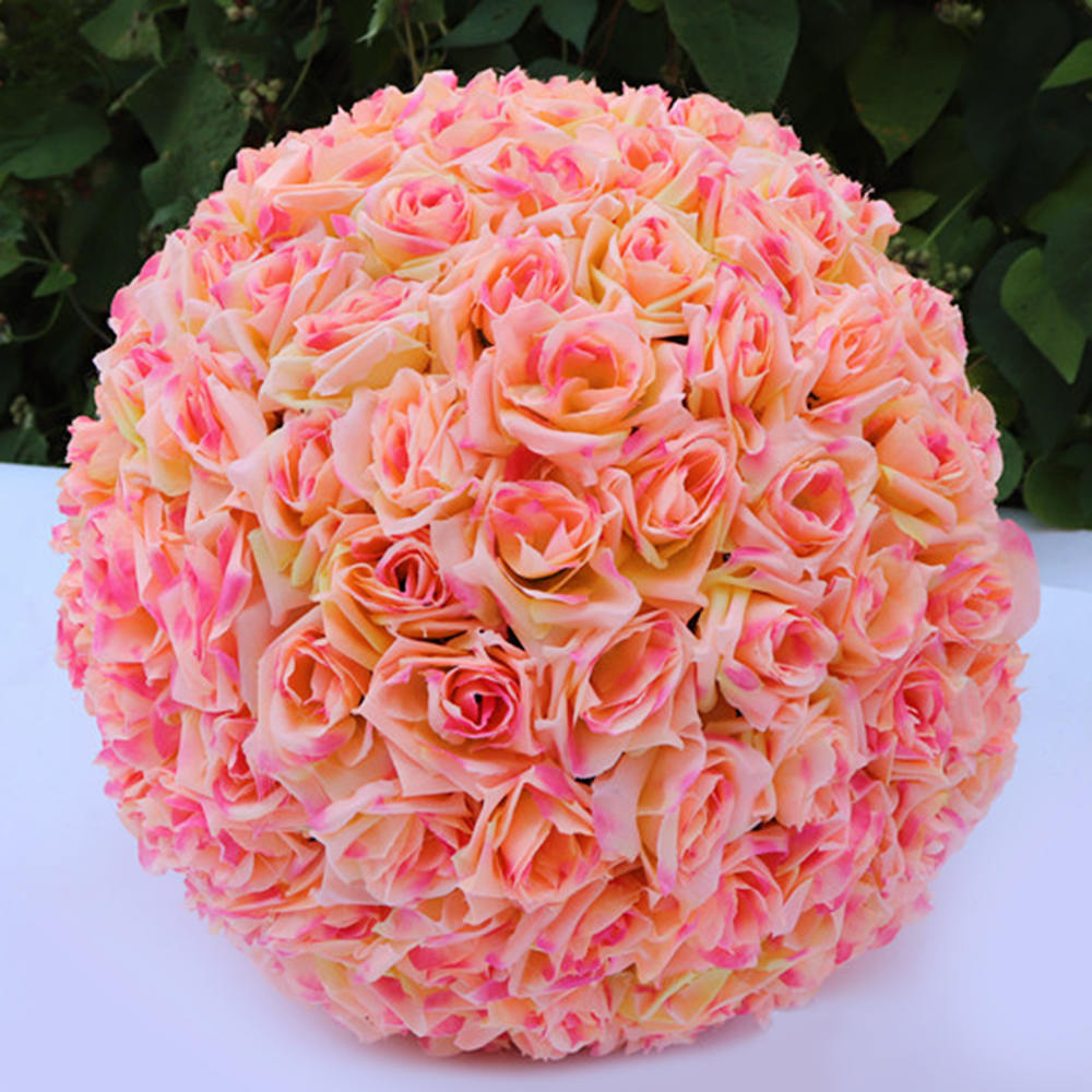 Romantic Silk Rose Flower Balls Wedding Kissing Ball Decorations Home And Party Accessories - 6