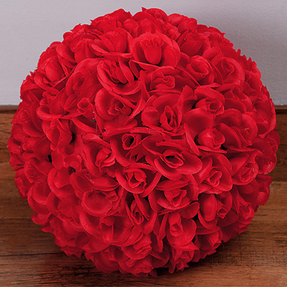 Romantic Silk Rose Flower Balls Wedding Kissing Ball Decorations Home And Party Accessories - 2