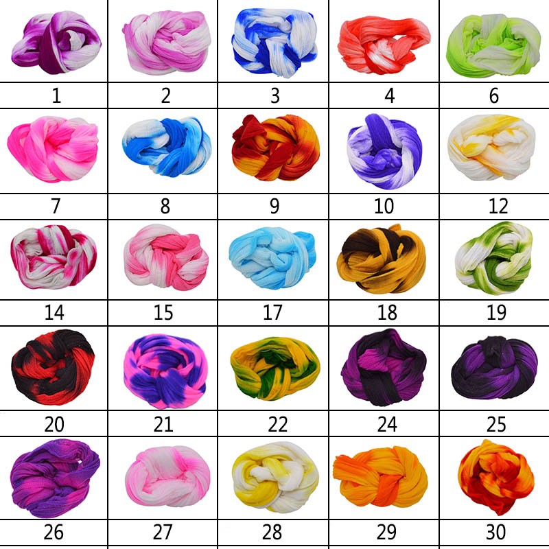 5pcs Lot Gradient Color Tensile Nylon Stocking Diy Flower Making Material Handmade Craft Accessories Wedding Decor - 6