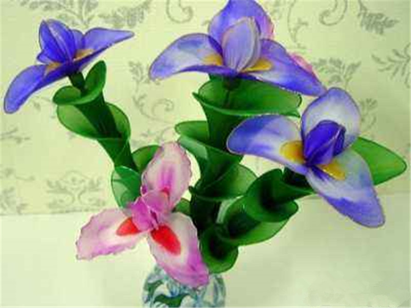 5pcs Lot Gradient Color Tensile Nylon Stocking Diy Flower Making Material Handmade Craft Accessories Wedding Decor - 5