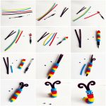 5mm Chenille Stems Pipe Cleaners Children Kids Plush Educational Toy Crafts Colorful Cleaner Toys Handmade Diy Craft 100pcs - 4