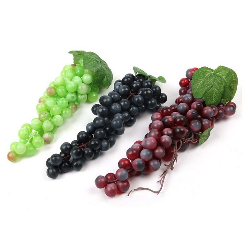 Realistic Artificial Grapes Decor Plastic Fake Fruit For Home Wedding Party Garden Miniature Simulation Photoshoot Props - 26