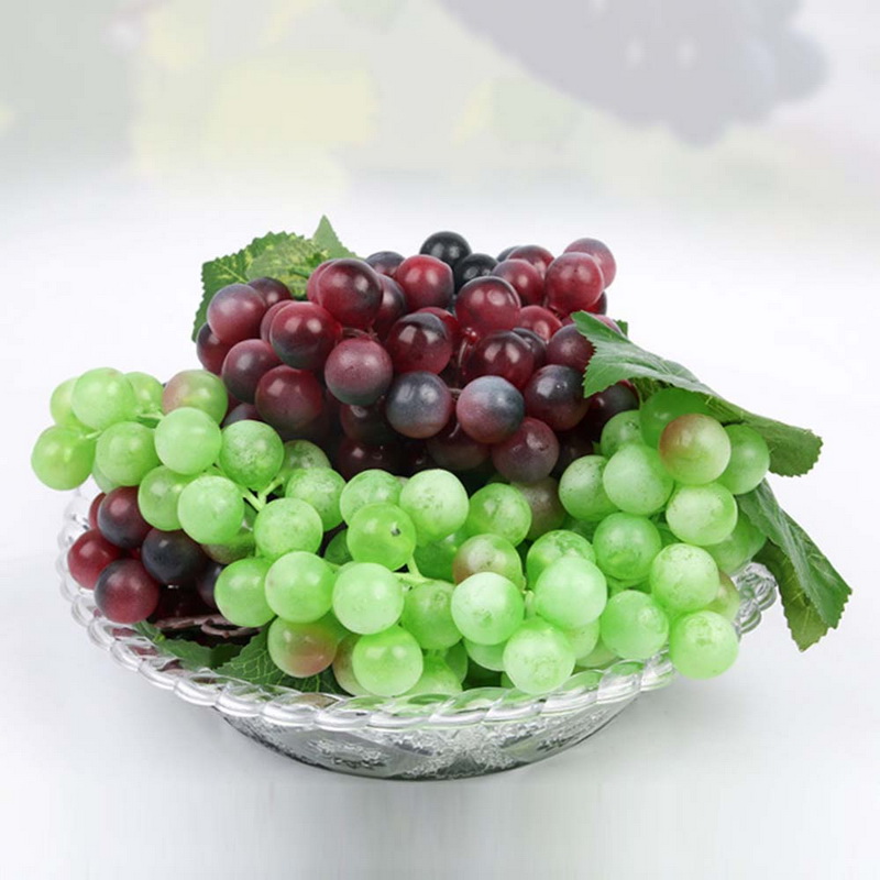 Realistic Artificial Grapes Decor Plastic Fake Fruit For Home Wedding Party Garden Miniature Simulation Photoshoot Props - 22