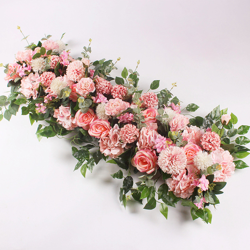 Romantic Custom Silk Peony Flower Wall Backdrop 50x100cm Artificial Wedding Arch Decor Arrangement - 17