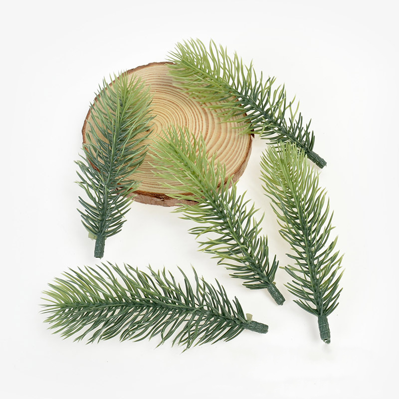 10pcs Artificial Pine Branches For Christmas Wedding Home Decor Diy Crafts Bouquet Gift Box Decorations - 8