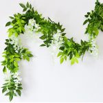 7ft 2m Flower String Artificial Wisteria Vine Garland Plants Foliage Outdoor Home Trailing Fake Hanging Wall Decor - 5