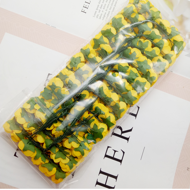 144pcs Mini Flower Head Artificial Paper Flowers Rose Used For Wedding Party Craft Decoration 19 Colors - 2