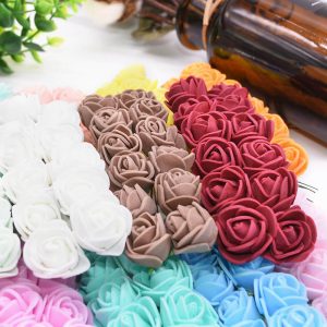 144 288pcs Multicolor Mini Foam Rose Artificial Foamiran Flower Wedding Decoration Diy Craft Wreath Gift - 2