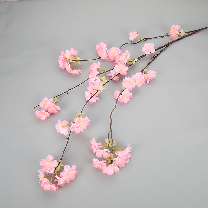 Luxurious 120cm Silk Cherry Blossom Tree High Simulation Artificial Flowers For Wedding Home Decor Pack Of 1 - 25