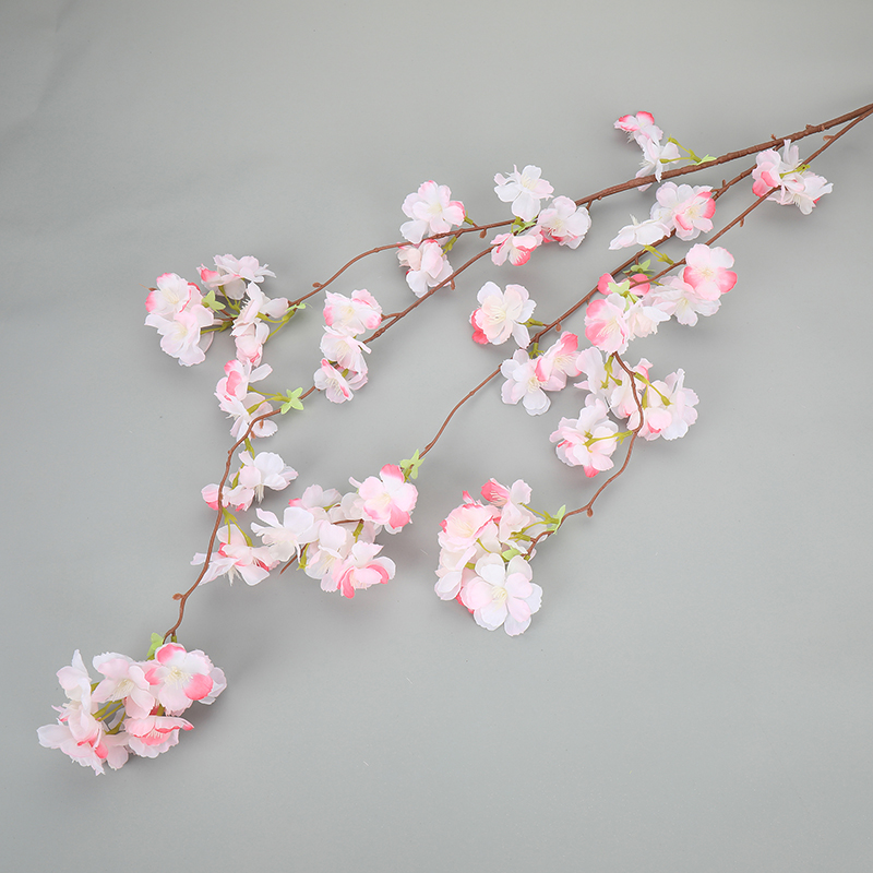 Luxurious 120cm Silk Cherry Blossom Tree High Simulation Artificial Flowers For Wedding Home Decor Pack Of 1 - 21