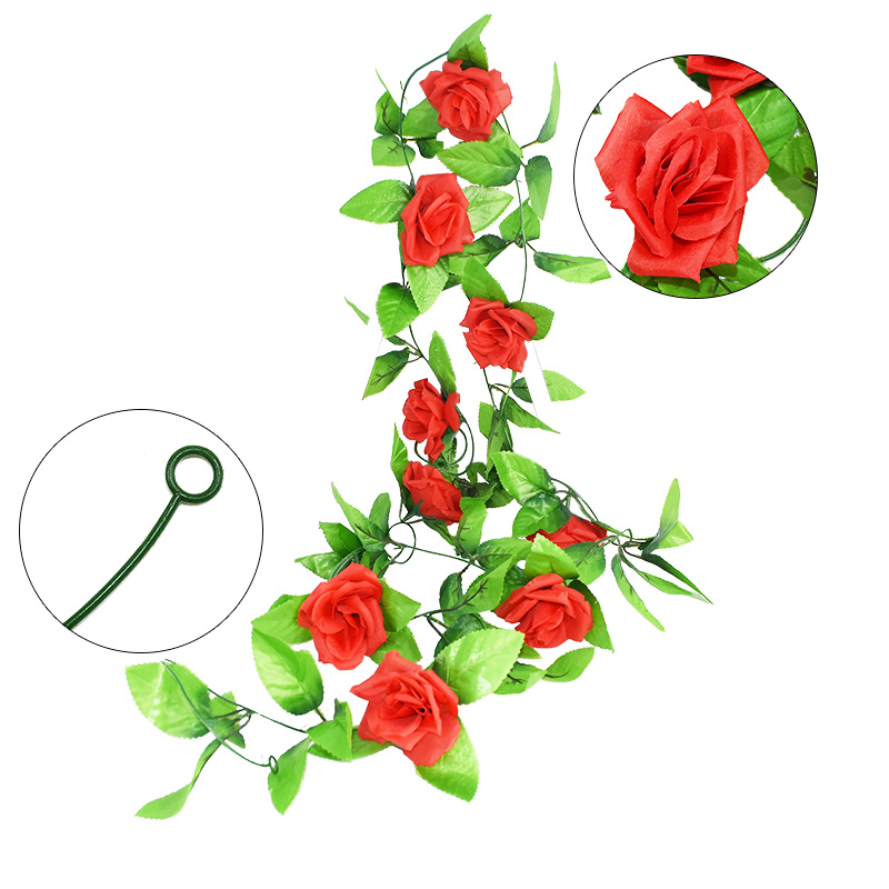 Elegant 1040cm Metal Easter Floral Wreath Diy Wedding Party Decoration Artificial Flower Hanging Home Ornament - 11