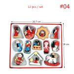 Christmas Wooden Ornament Wood Hanging Pendants Chrismas Party Decorations Tree Kid Toy Dolls Year Gifts - 4