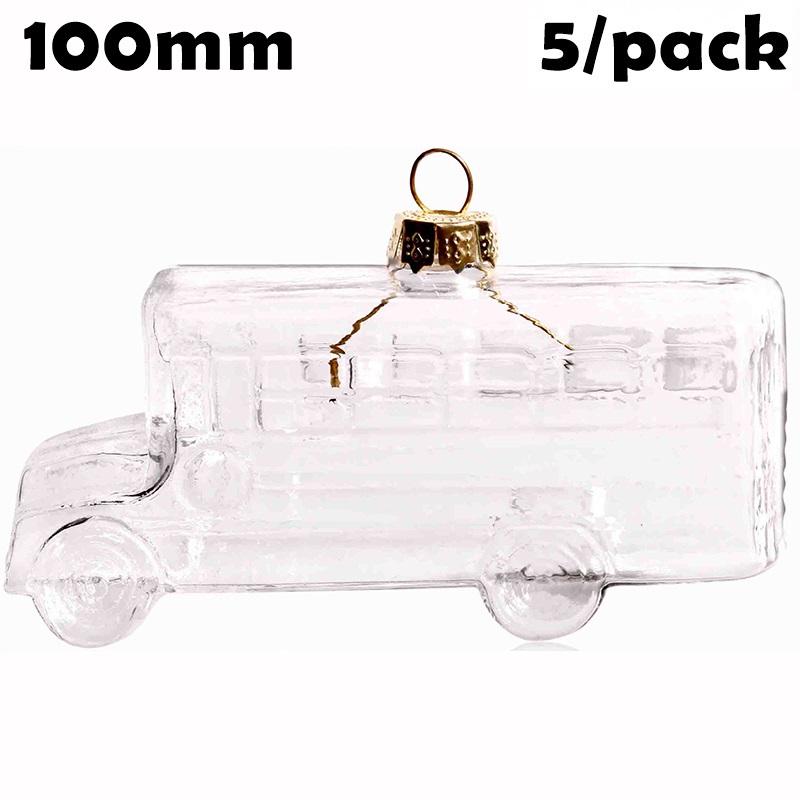 Clear Glass Cube Ornaments 5pack For Home Garden And Party Decorations H80xl80xw30mm - 1