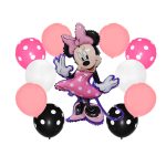 14pcs Lot Mickey Minnie Mouse Balloons Birthday Party Decor Baby Shower 32inch Number Balloon Polka Dot Globos - 3