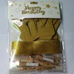 Diy Gold Dust Star Photo Frame Banners 1st Birthday Decorations Wall Photos Picture 1 Year Party Kids - 5