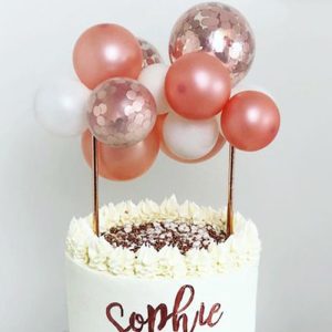 10pcs Confetti Balloon Cake Topper Set 5inch Birthday Party Decoration Mini Kits Baby Shower Wedding Decor