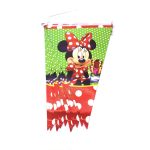 Red Minnie Party Set Decorations Disposable Mouse Plate Cup Napkin Kids Birthday Flag - 4