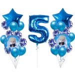 25pcs Boss Baby Aluminum Balloon Cartoon Popular Balloons Kids Birthday Party Boy Girl 1st 2st Toy - 5