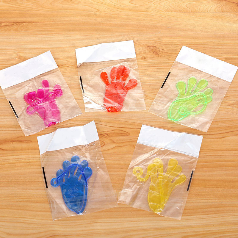 10pack Of Kids Colorful Sticky Hand Toys Elastic Funny Durable Novelty Party Favor Gifts - 3
