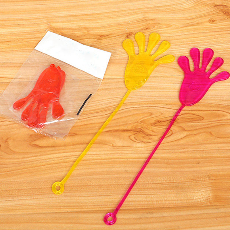 10pack Of Kids Colorful Sticky Hand Toys Elastic Funny Durable Novelty Party Favor Gifts - 2