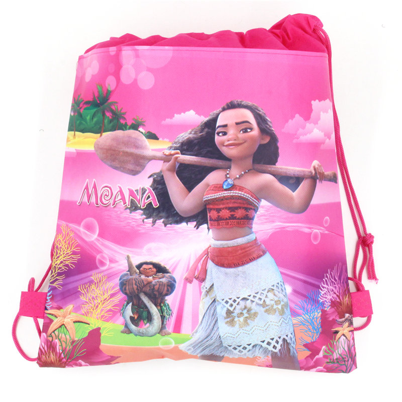 Disney Princess Frozen Moana Cars Mickey Minnie Nonwoven Fabric Drawstring Backpack Shopping Bag Pack Of 5 10 20 30 - 34