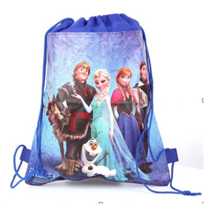Disney Princess Frozen Moana Cars Mickey Minnie Nonwoven Fabric Drawstring Backpack Shopping Bag Pack Of 5 10 20 30 - 2