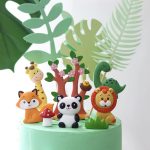 Cartoon Jungle Animal Theme Birthday Party Decoration Cake Children's